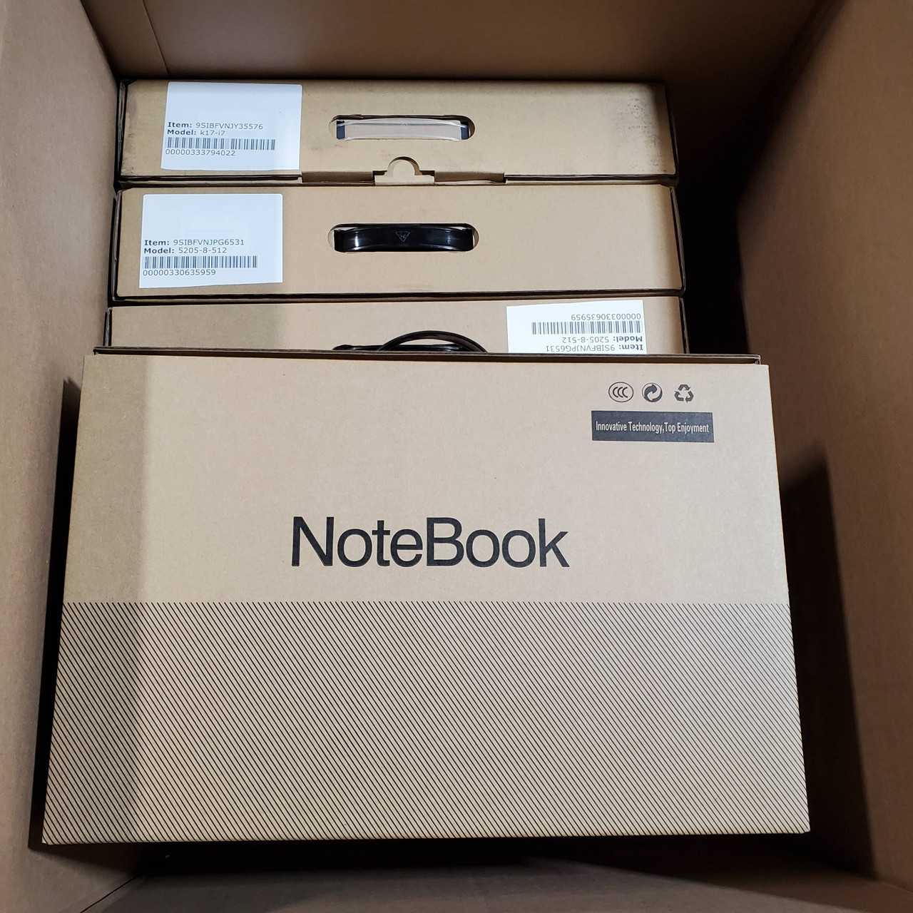 6 units of Innovative Technology NoteBooks (2 models) - MSRP $3,165 - Brand New (Lot # 795936)