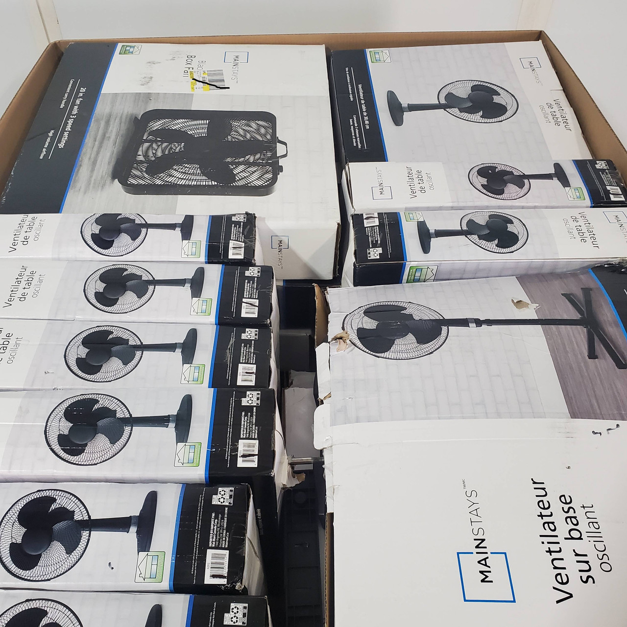 36 units of Mainstays Fans - MSRP $877 - Returns (Lot # 814230)