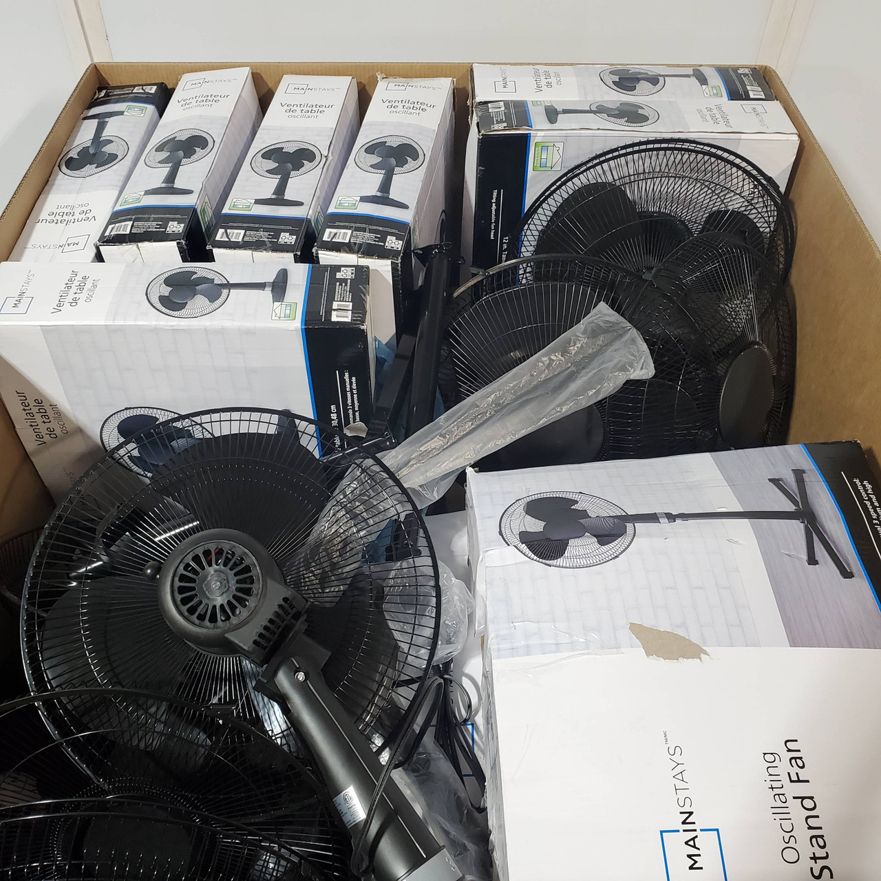 30 units of Mainstays Fans - MSRP $773 - Returns (Lot # 814249)