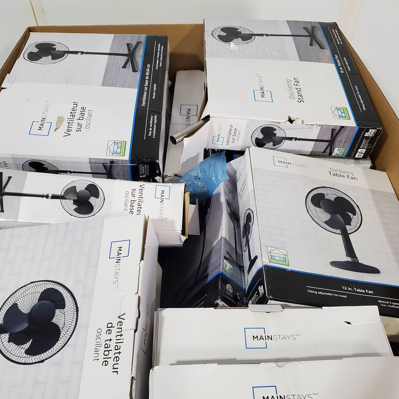 36 units of Mainstays Fans - MSRP $852 - Returns (Lot # 814556)