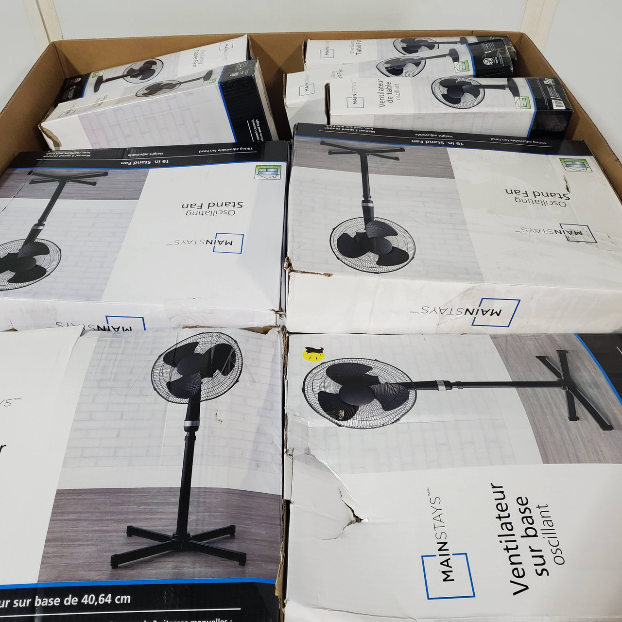 35 units of Mainstays Fans - MSRP $832 - Returns (Lot # 816435)