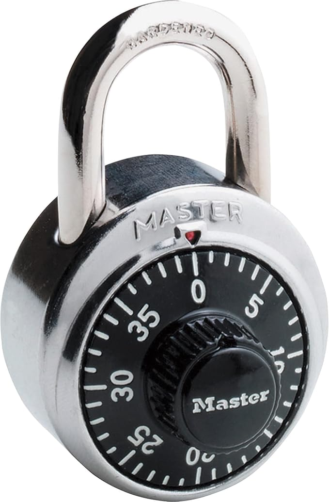 96 units of Master Lock 1500D 1-7eighth in. Combination Dial Padlock, Standard, Silver & Black - MSRP $1,295 - Like New (Lot # 819416)