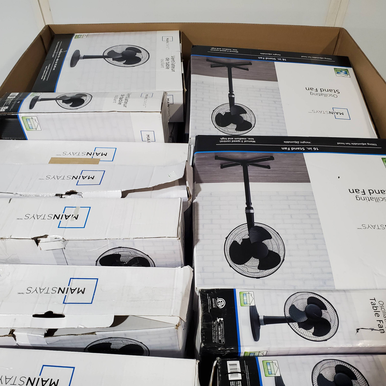 32 units of Mainstays Fans - MSRP $777 - Returns (Lot # 822362)
