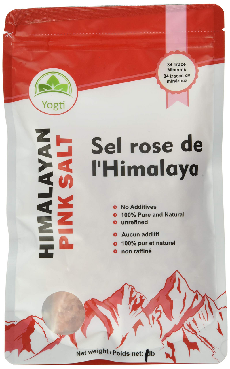 249 units of Yogti Himalayan Pink Salt 100% Natural Pink Salt Coarse (1 lb) - MSRP $2,092 -Expiration date 2026-06 -Like New (Lot # 8214110)