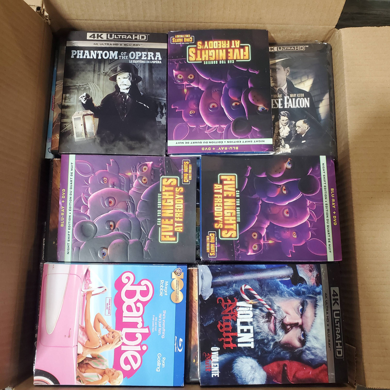 118 units of DVD & Blu-Ray - MSRP $3,628 - Like New (Lot # 821463)