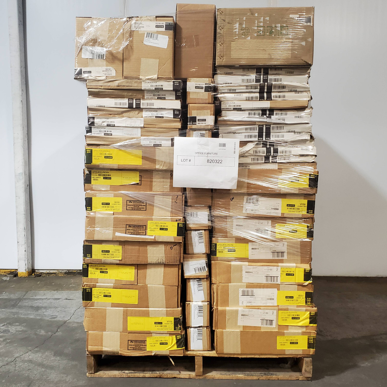 166 units of Office Furniture Parts - MSRP $4,975 - Brand New (Lot # 820322)