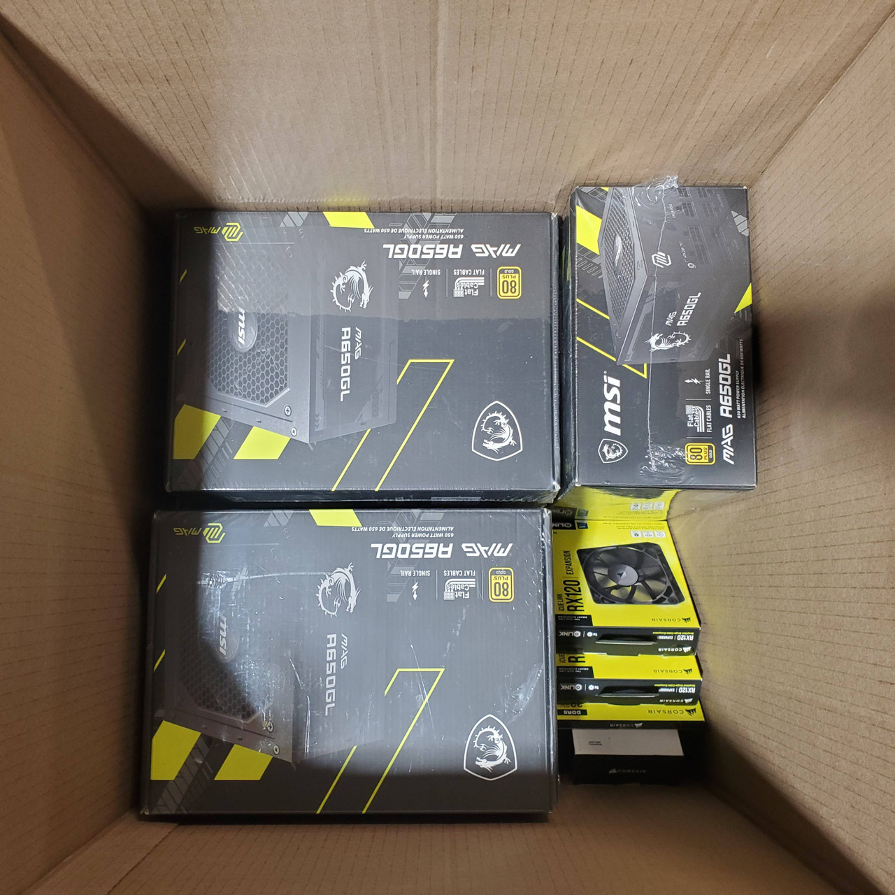 9 units of Corsair & MSI Computer Components - MSRP $2,276 - Like New (Lot # 825667)