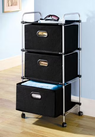 72 units of Mainstays 3-Tier Drawer Carts - MSRP $2,088 - Like New (Lot # 828118)