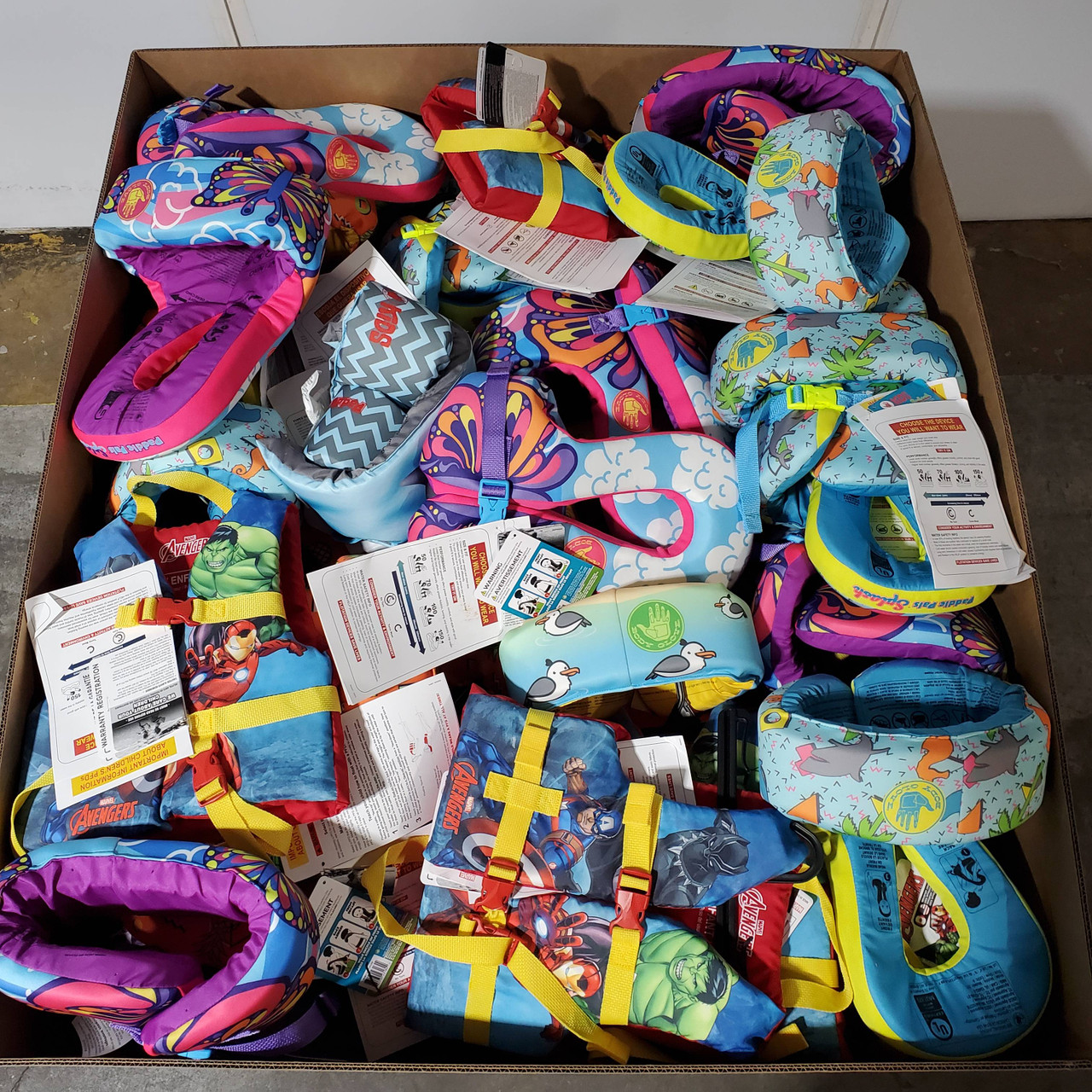 81 units of Paddle Pals Swim Jackets (Various Models) - MSRP $2,617 - Like New (Lot # 831206)