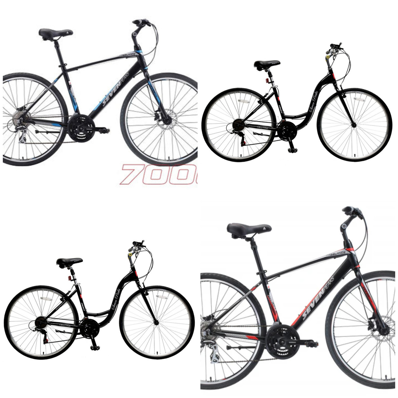 5 units of Seven Peaks Bikes (Various Colors) - MSRP $2,905 - Like New (Lot # 871101)