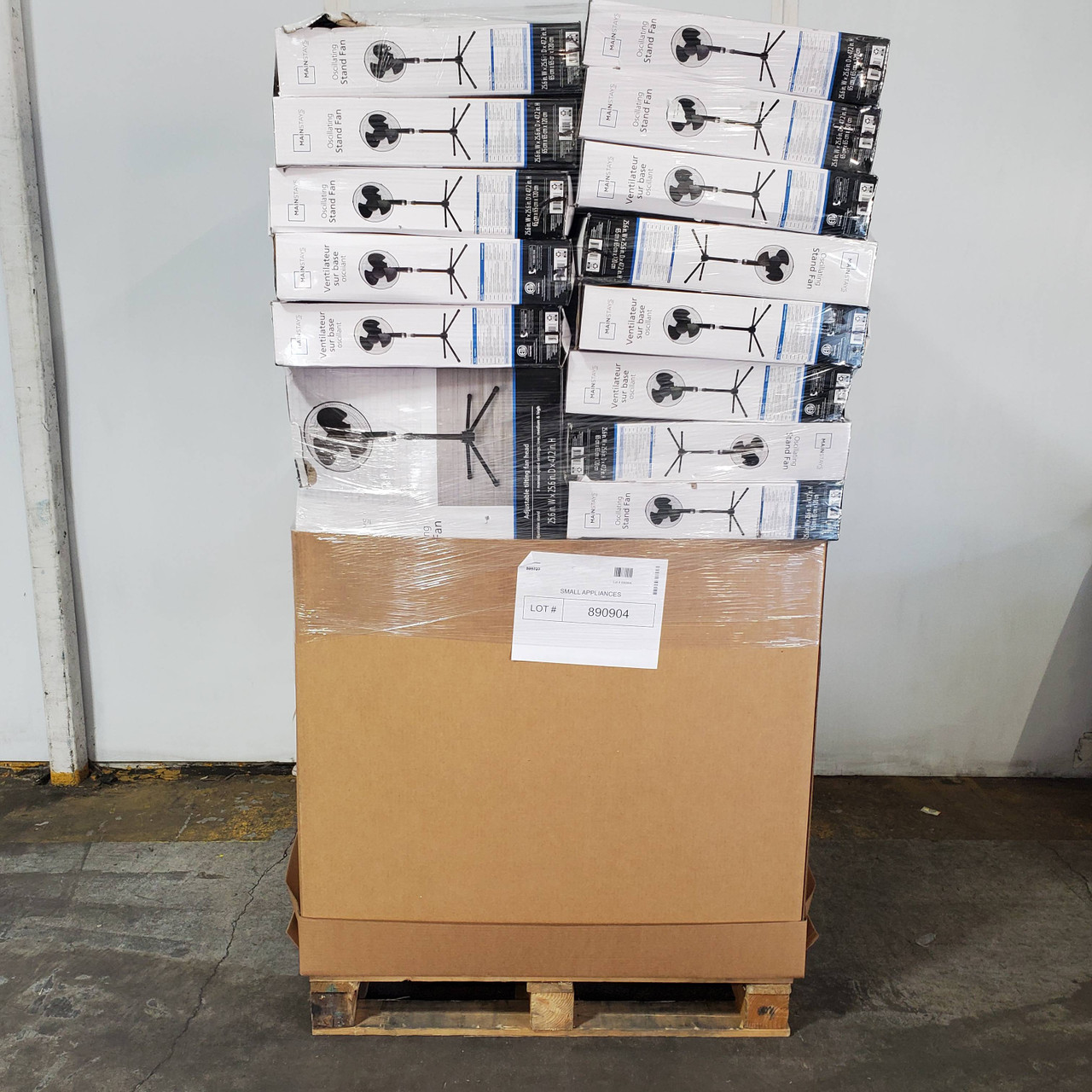 92 units of Fans - MSRP $1,999 - Salvage (Lot # 890904)