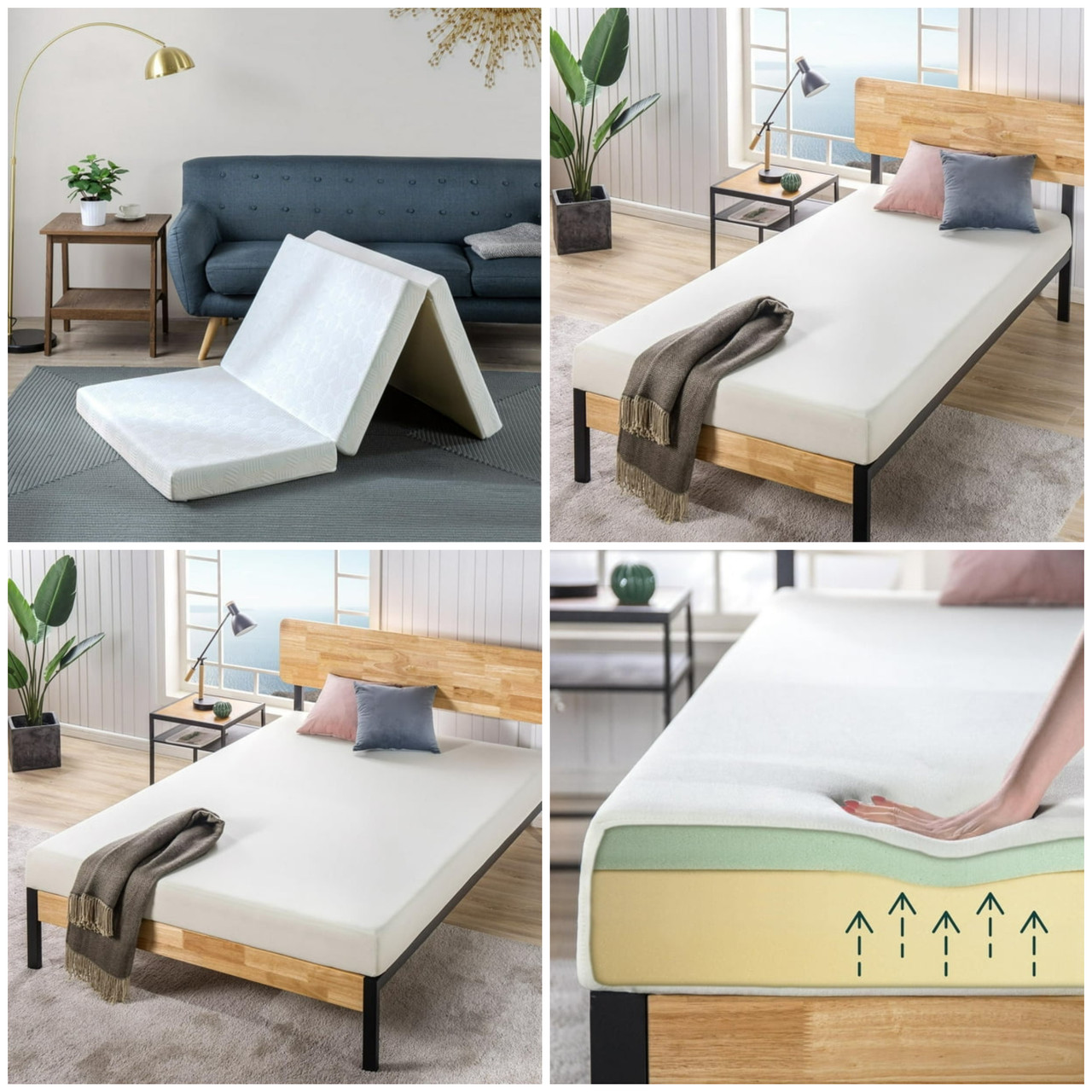 6 units of Mattress - MSRP $1,034 - Returns (Lot # 892231)