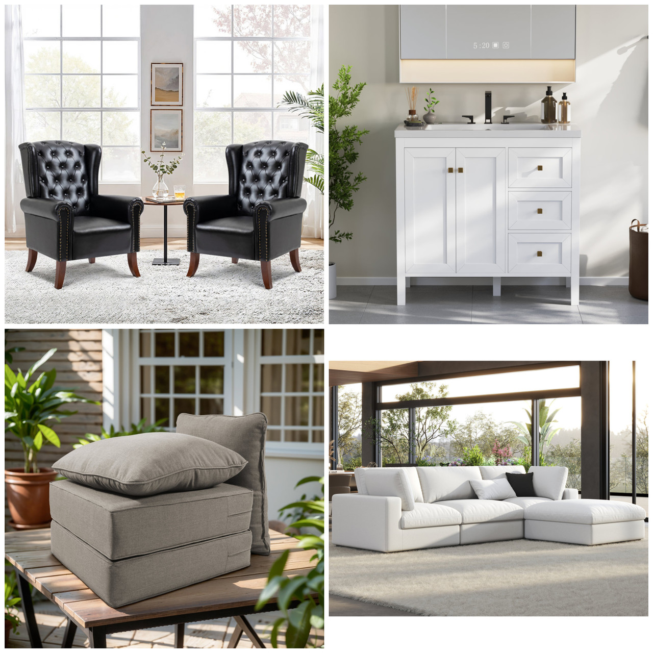 15 units of Furniture (Multi-Box Sets) - MSRP $5,709 - Returns (Lot # 102-890609)