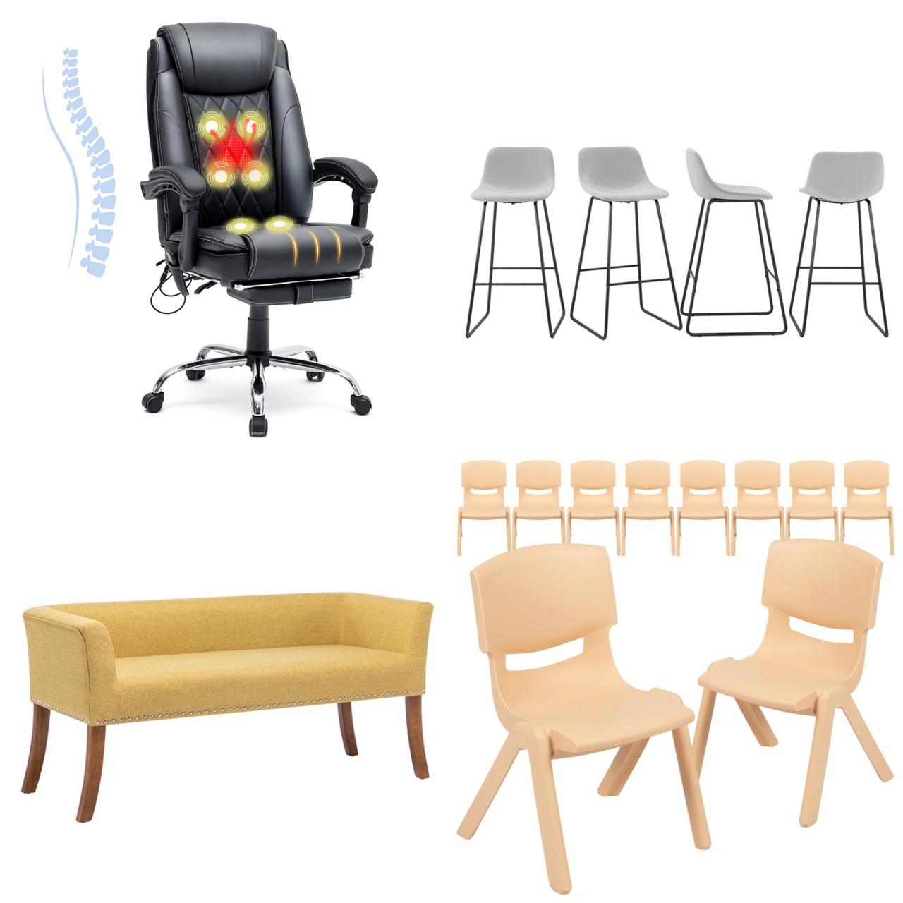 11 units of Home Furniture - MSRP $3,580 - Returns (Lot # 102-898107)