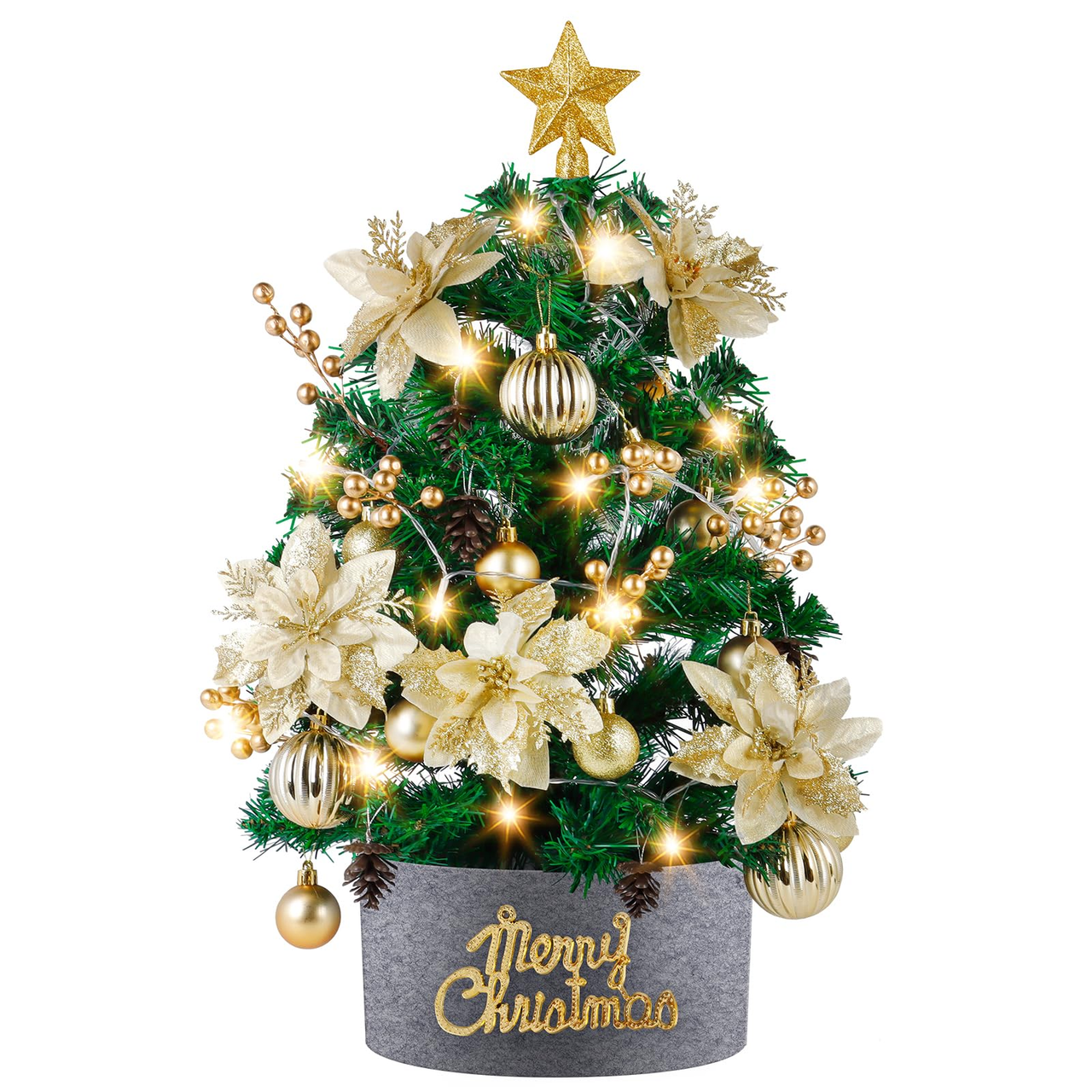 129 units of Mini Pink Christmas Tree: 2ft - MSRP $2,579 - Like New (Lot # 909031)