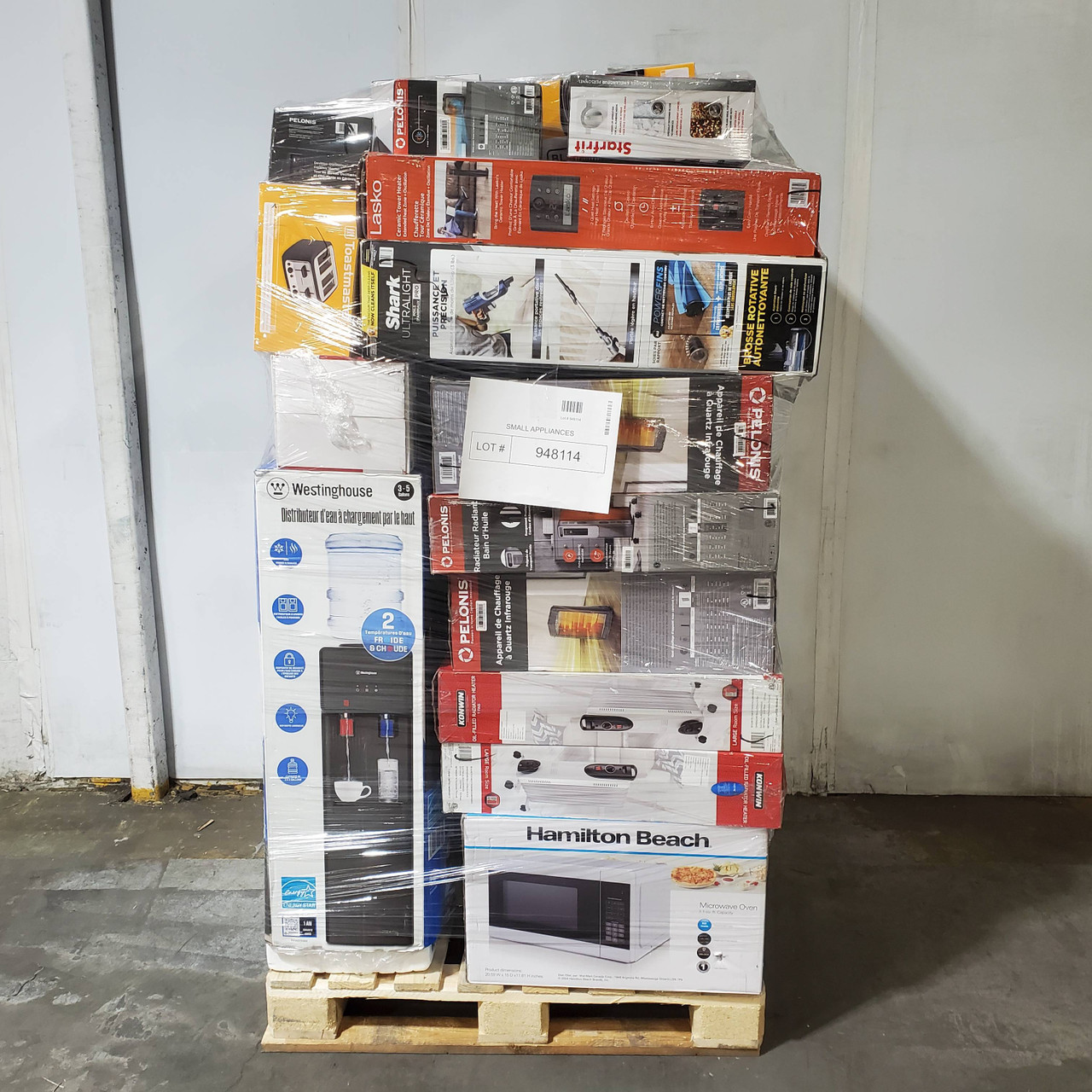 46 units of Small Appliances - MSRP $3,646 - Returns (Lot # 948114)