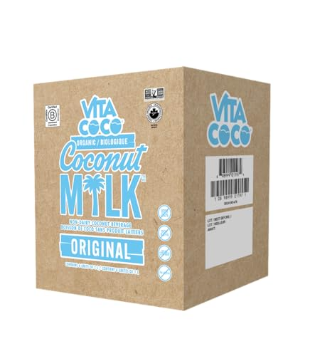 60 units of Vita Coco Organic Coconut Original Beverages (6x1L) - Best Before 25/12/16 - MSRP $1,616 - Like New (Lot # 950503)