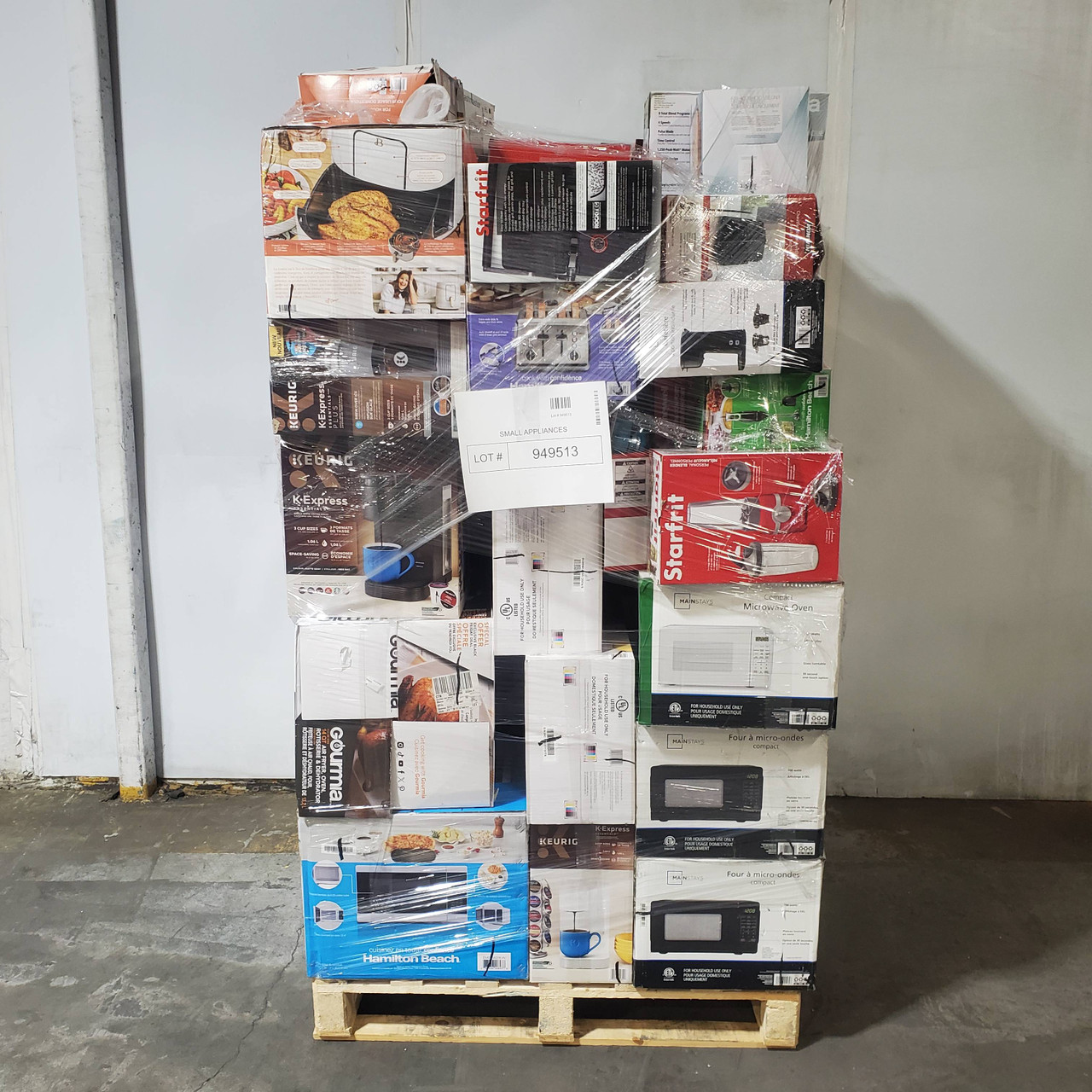 70 units of Small Appliances - MSRP $5,385 - Returns (Lot # 949513)