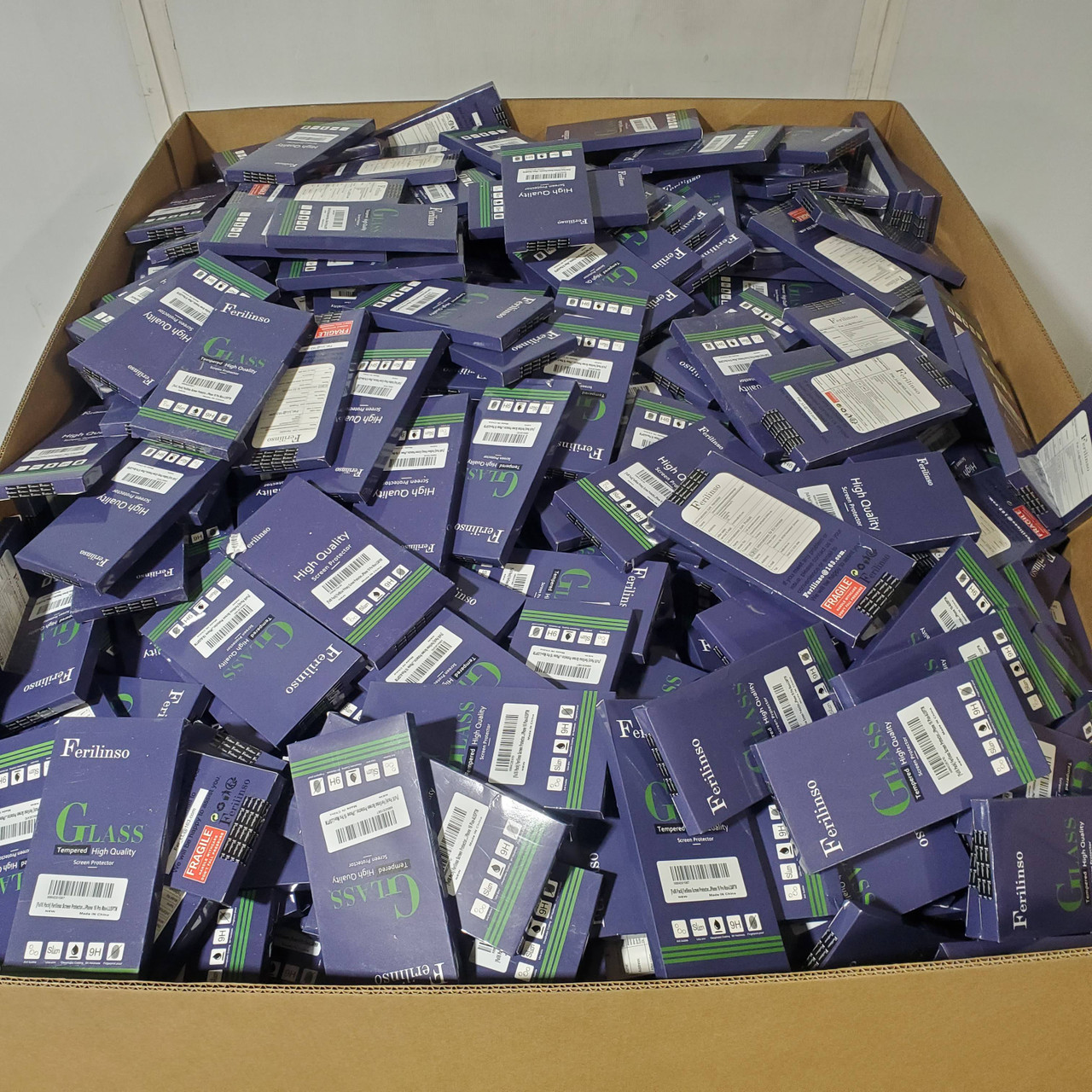 1464 units of Ferilinso Screen Protectors for iPhone (3 Packs) - MSRP $16,596 - Like New (Lot # 952824)