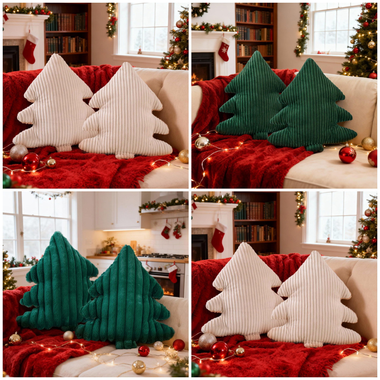 89 units of Lanpn Christmas Tree Pillows (Sets of 2) - MSRP $2,919 - Like New (Lot # 957128)