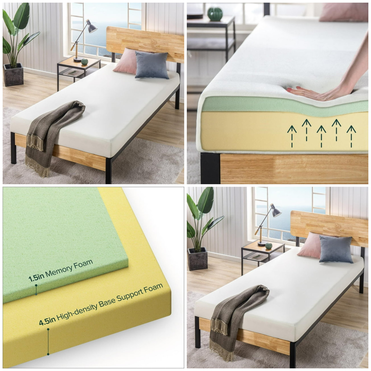 4 units of Mattresses - MSRP $680 - Returns (Lot # 959621)