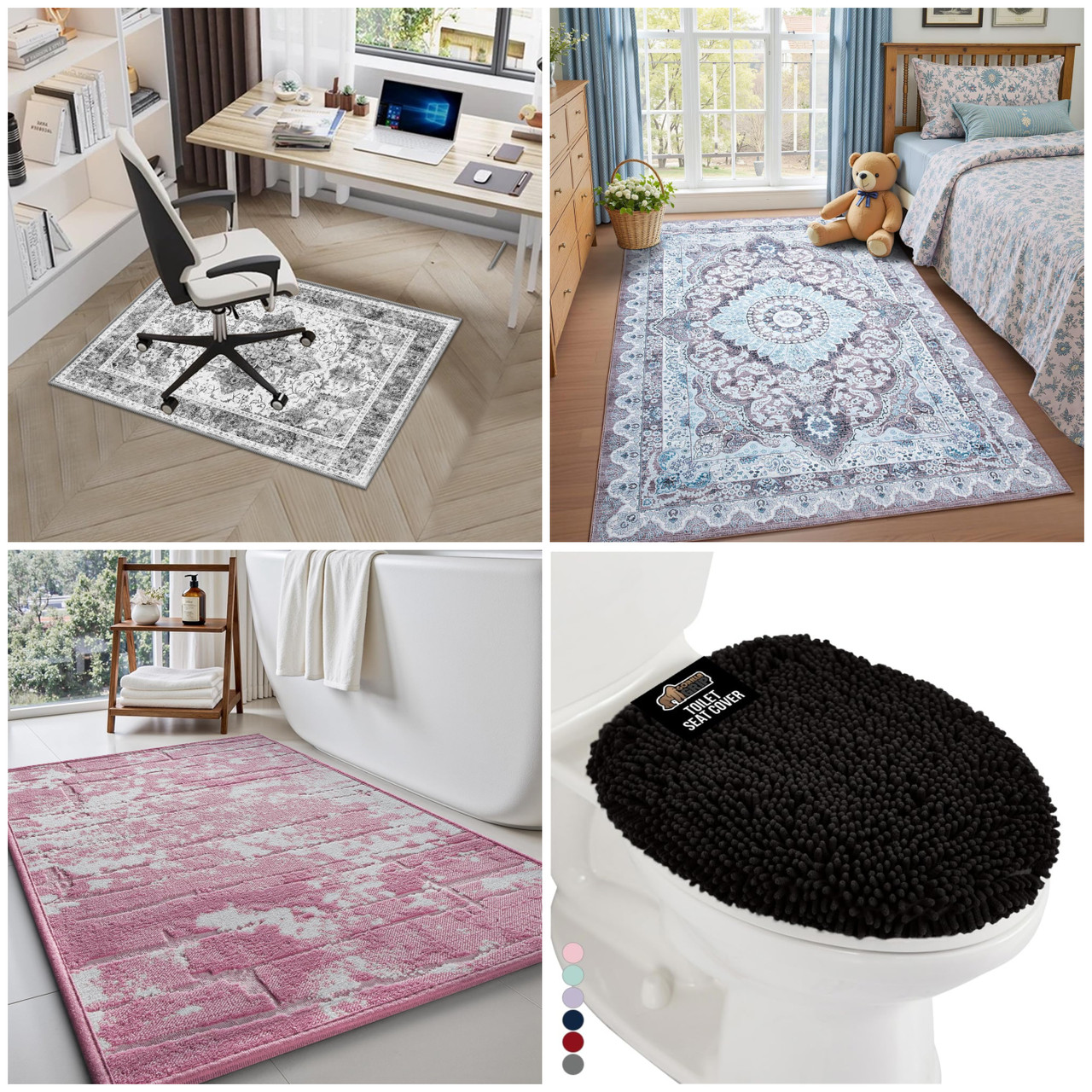 174 units of Mats, Rugs & Toilet Covers - MSRP $5,808 - Like New (Lot # 947631)