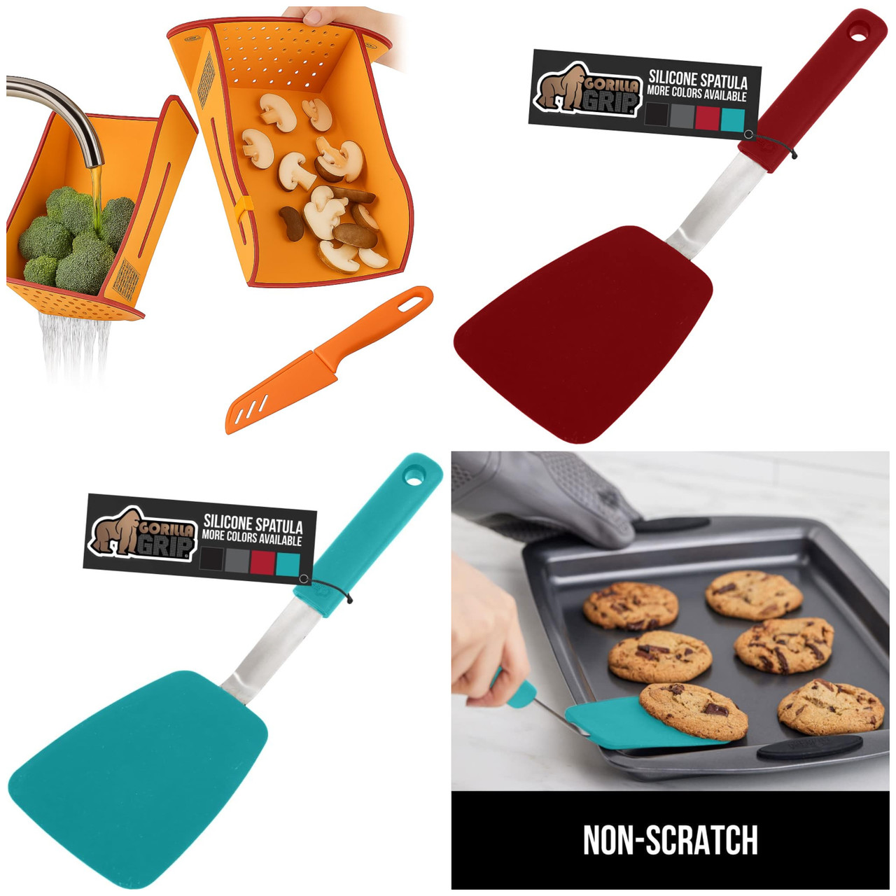 621 units of Silicone Spatulas & Foldable Cutting Board - MSRP $8,434 - Like New (Lot # 947525)