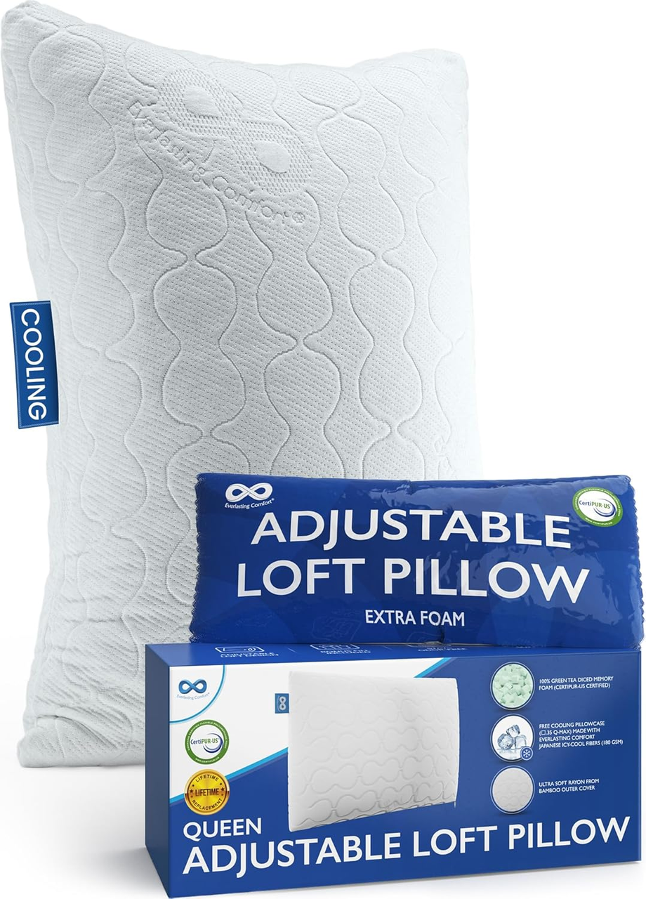 102 units of Everlasting Comfort Adjustable Pillows - MSRP $3,329 - Like New (Lot # 927007)