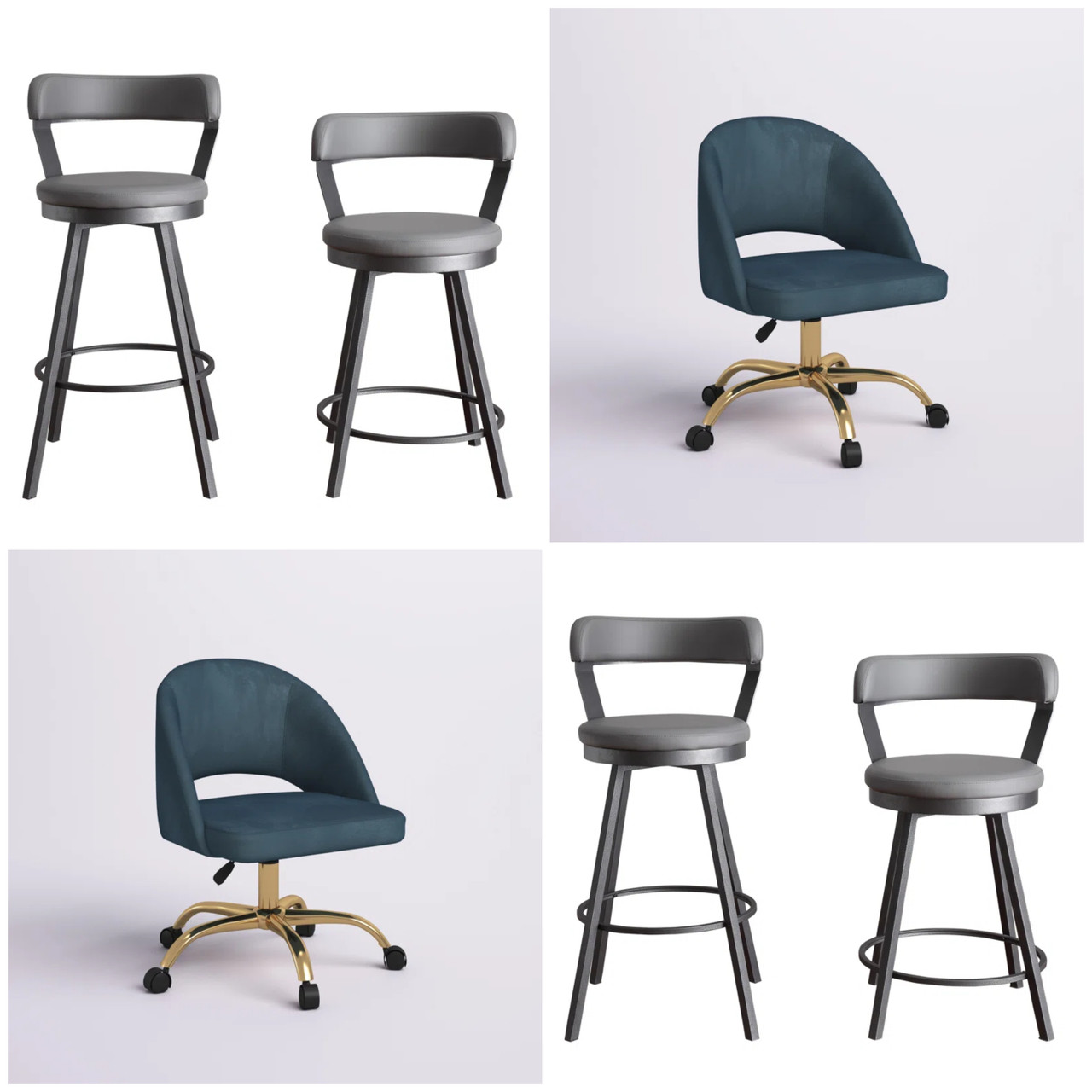 15 units of Chairs & Bar Stools - MSRP $3,702 - Brand New (Lot # 946513)