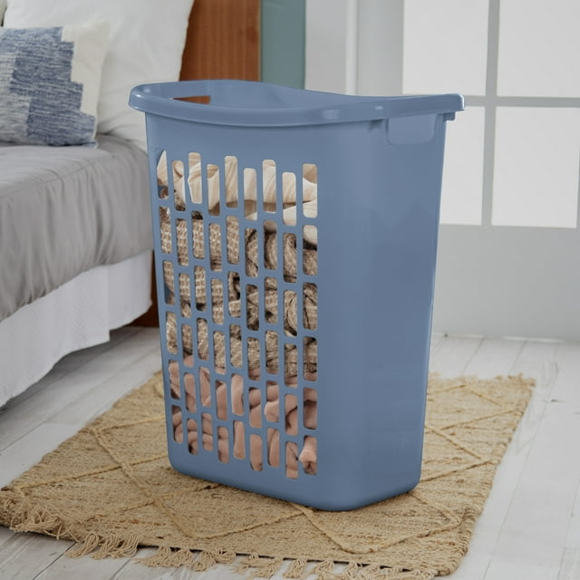 122 units of Sterilite Rectangular Open Hampers - Blue - MSRP $1,582 - Like New (Lot # 974710)