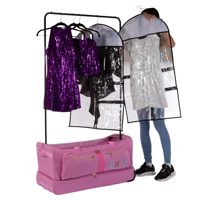 22 units of Rolling Dance Bags with Garment Racks - MSRP $5,499 - Like New (Lot # 974721)