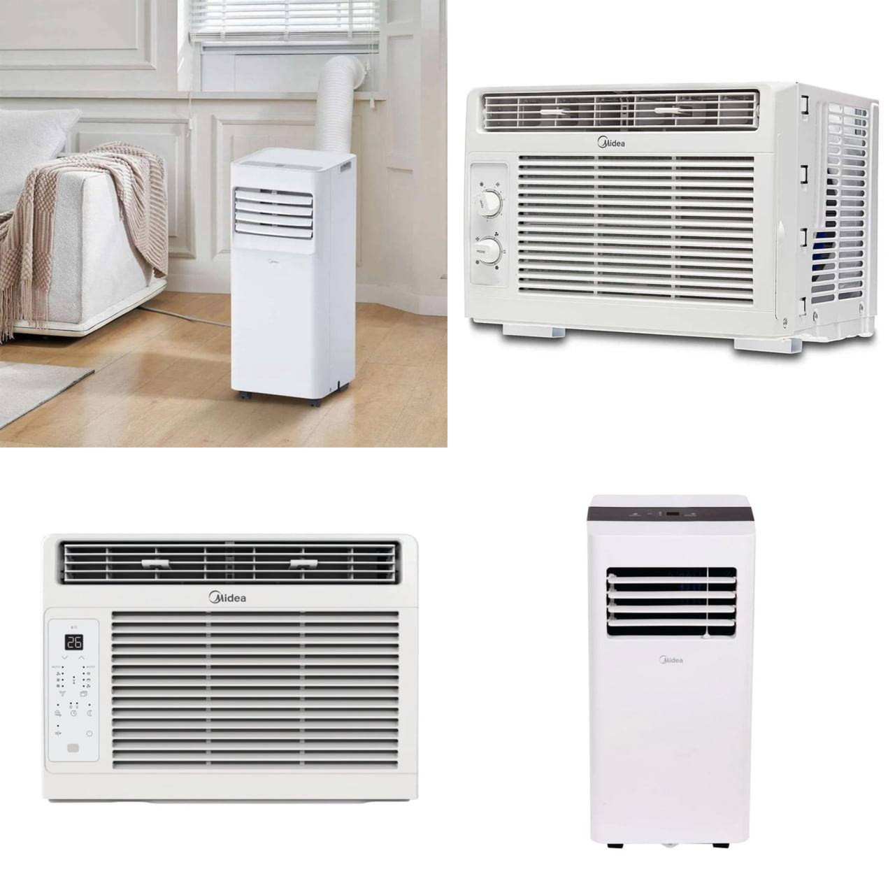 26 units of Midea Air Conditioners - MSRP $5,908 - Returns (Lot # 986906)