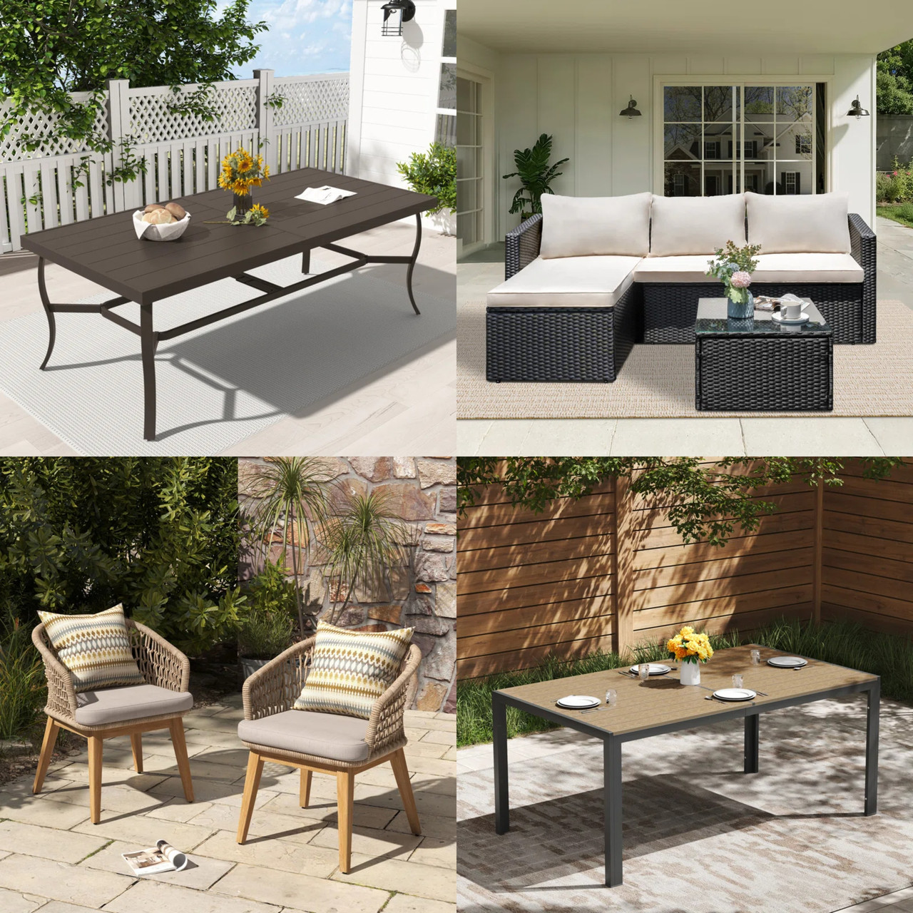 16 units of Patio Furniture - MSRP $3,960 - Returns (Lot # 987201)