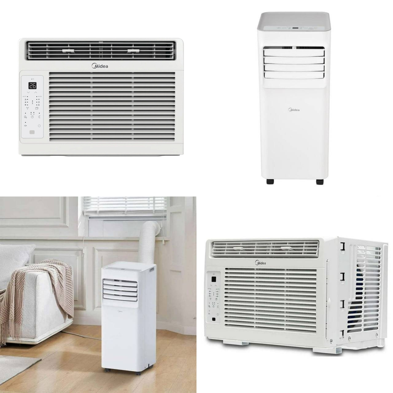 26 units of Midea Air Conditioners - MSRP $4,776 - Returns (Lot # 999214)