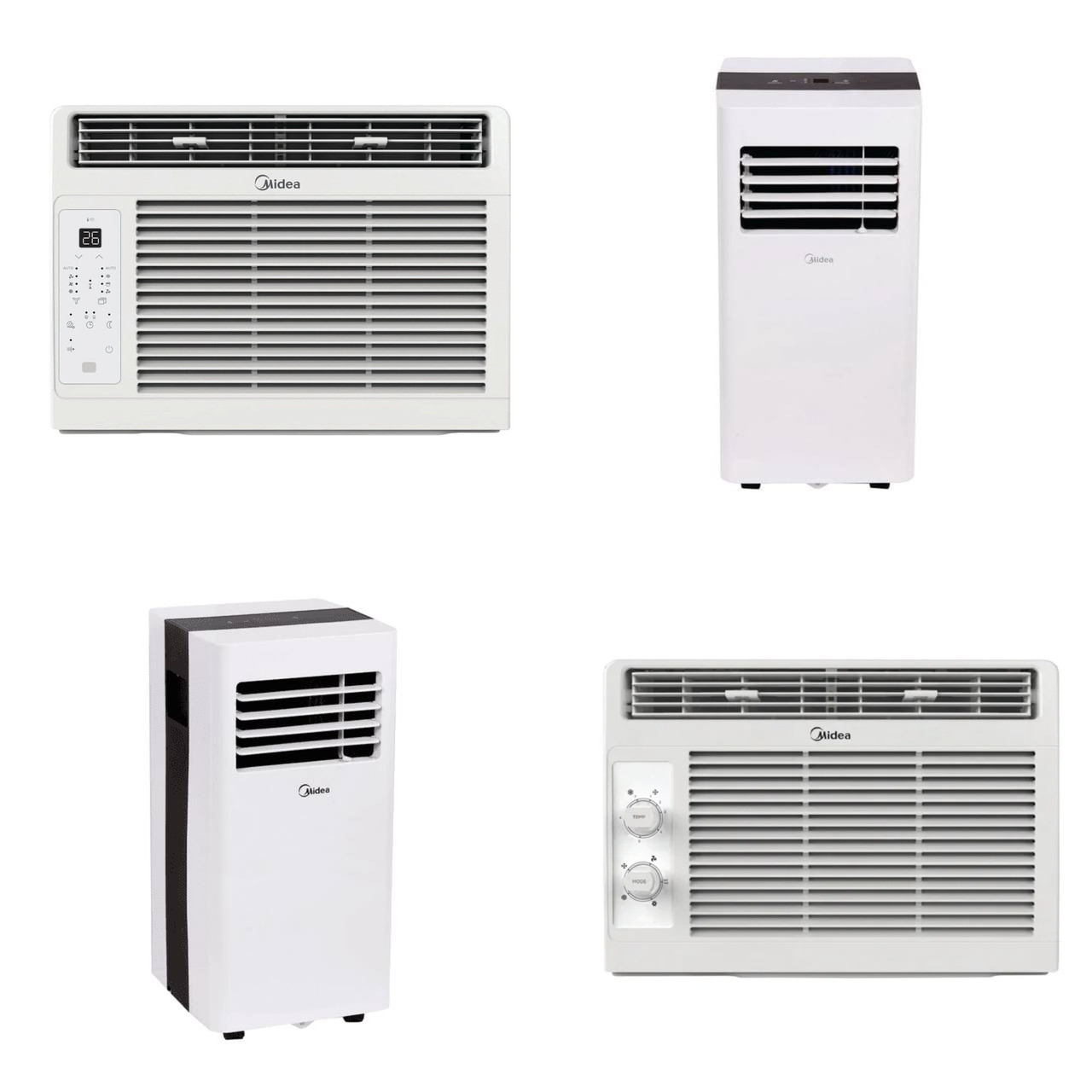 21 units of Midea Air Conditioners - MSRP $4,226 - Returns (Lot # 1012603)