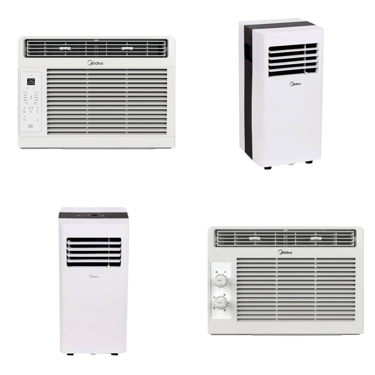 16 units of Midea Air Conditioners - MSRP $4,511 - Returns (Lot # 1012410)