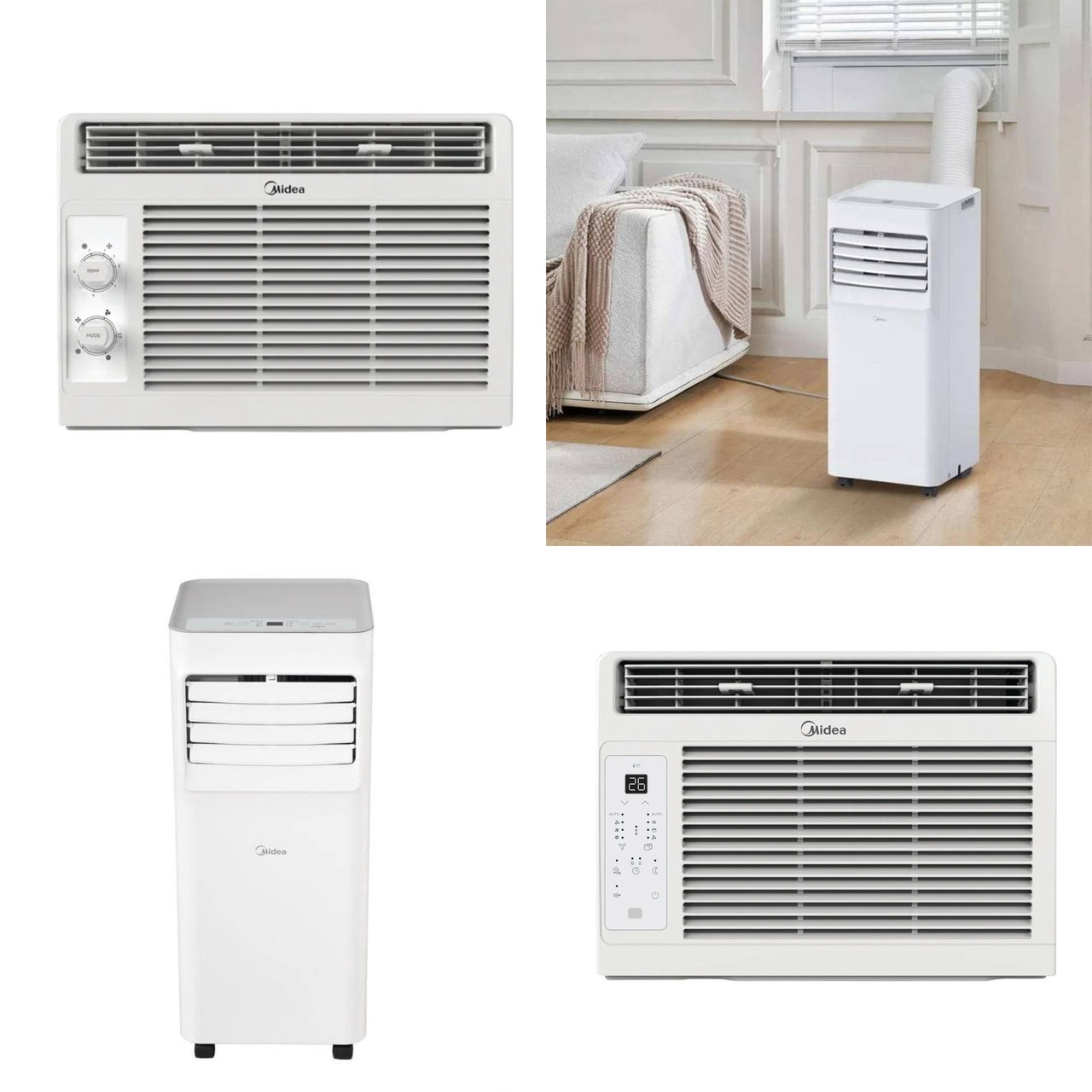 22 units of Midea Air Conditioners - MSRP $5,273 - Returns (Lot # 1012811)