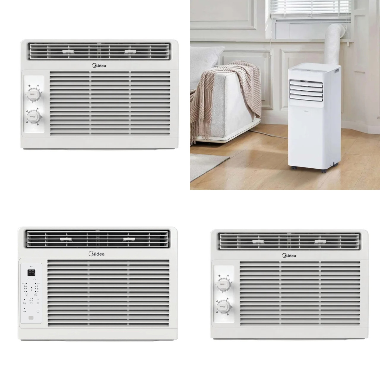 26 units of Midea Air Conditioners - MSRP $4,958 - Returns (Lot # 1014302)
