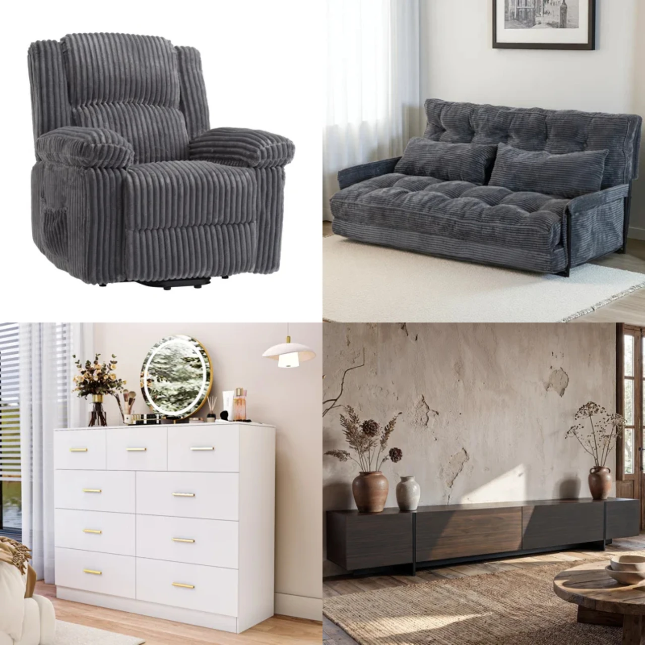 12 units of Home Furniture - MSRP $3,309 - Returns (Lot # 1030808)