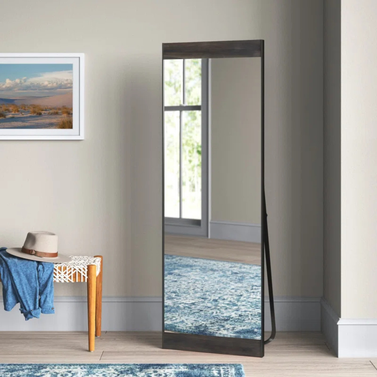31 units of Missiah Wood Flat Mirrors - Finish Dark Brown - MSRP $6,045 - Like New (Lot # 1031909)