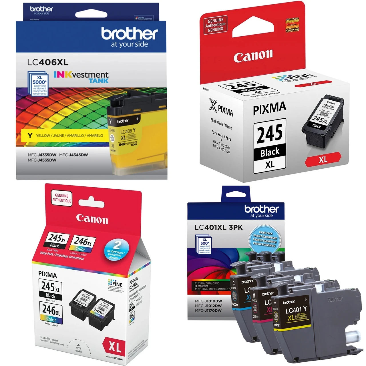 126 units of Ink & Toners - MSRP $17,280 - Returns (Lot # 1030103)