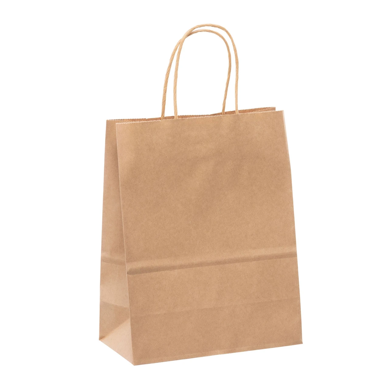 24 units of Plain Handle Bags 8x3x10 (300-Pack) - MSRP $2,400 - Like New (Lot # 1030203)