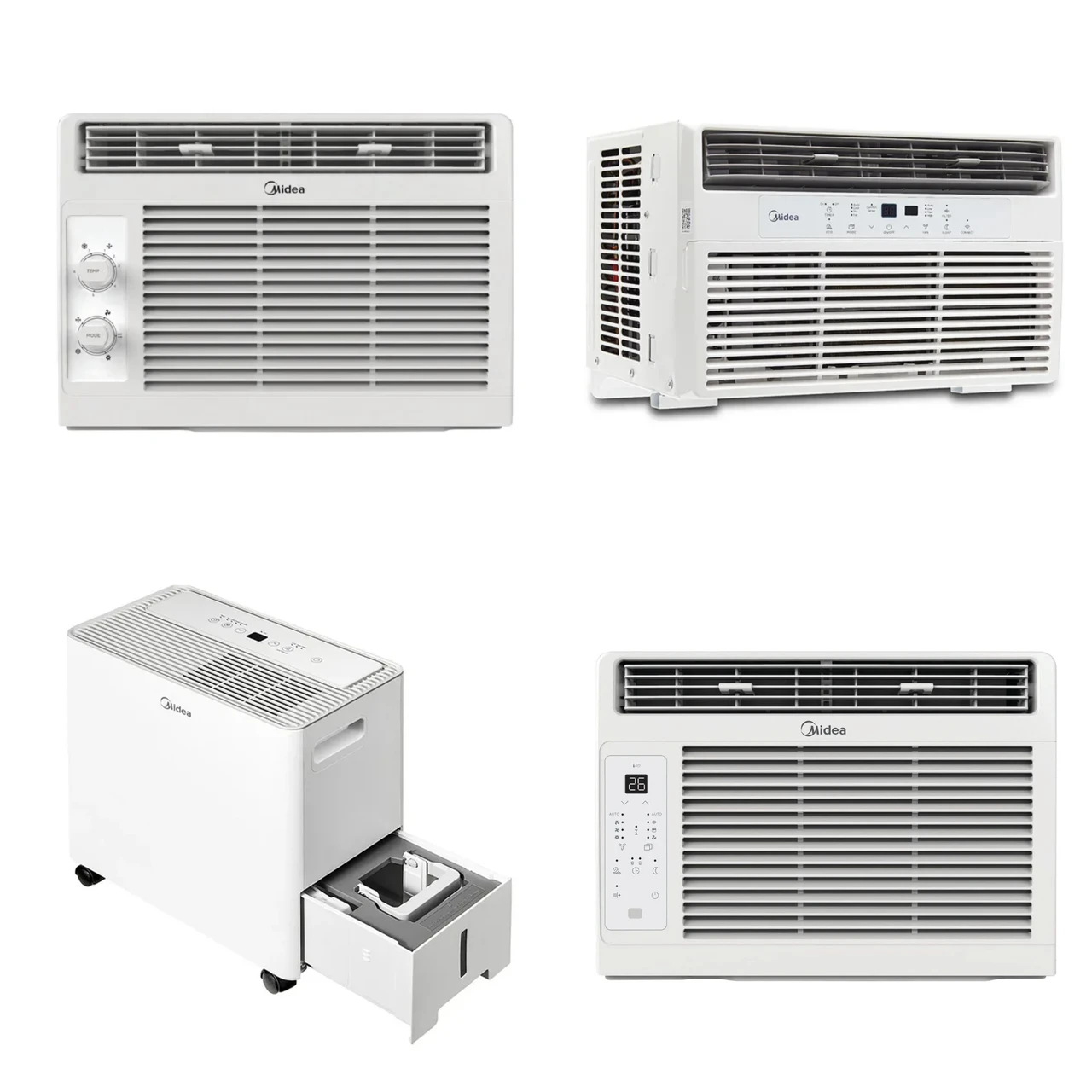32 units of Midea Air Conditioners - MSRP $5,378 - Returns (Lot # 1034120)