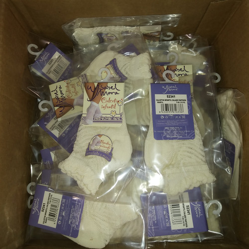 57 Units of Ivory Socks Kids Celebration Patterned Size 00 (15-16) - MSRP 398$ - Brand New (Lot # CP5439331)