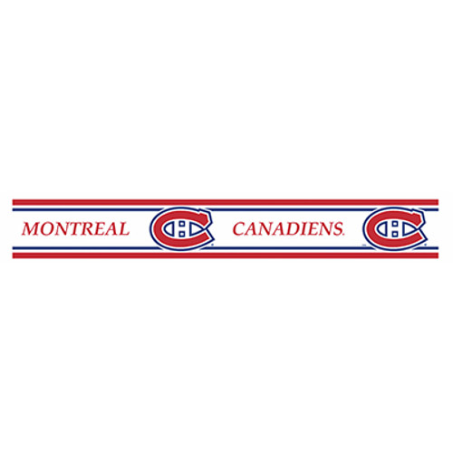 24 Units of Montreal Canadiens Peel and Stick Border 5.5” high x 12’ long - MSRP 648$ - Brand New (Lot # CP555909)