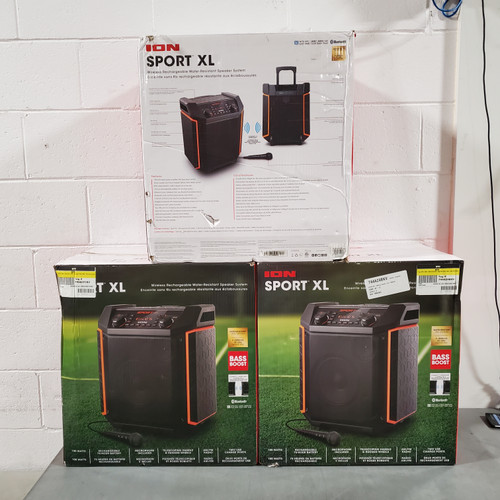 19 Units of ION Sport XL Wireless Water Resistant Speaker System - MSRP 3800$ - Returns (Lot # 572501)