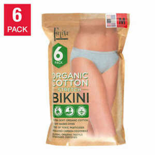 23 Units of Black Bow Organic Cotton Stretch Bikini - XL - Multi-color  (6-Pack) - MSRP 460$ - Brand New (Lot # CP574314)