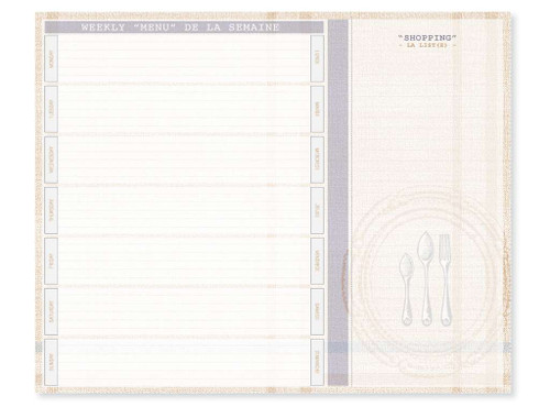 24 Units of Meal Planner: Weekly Gormandis - MSRP 240$ - Brand New (Lot # CP576433)