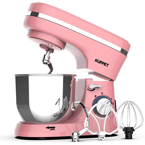 1 Units of Kuppet Stand Mixers, 8-Speed, 4.7QT Stainless Steel Bowl - Pink - MSRP $160 - Brand New (Lot # BN639701)