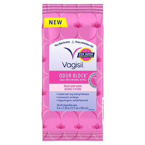 30 Units of Vagisil Odor Block Wipes - 20.0 ea Various Expiration Dates -  - MSRP $209 - Like New (Lot # LK638779)